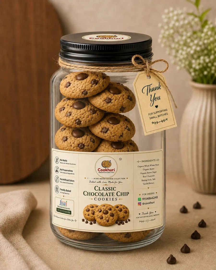Classic Chocolate Chip Cookies by Cookhuri — handcrafted cookies delivered in Hyderabad